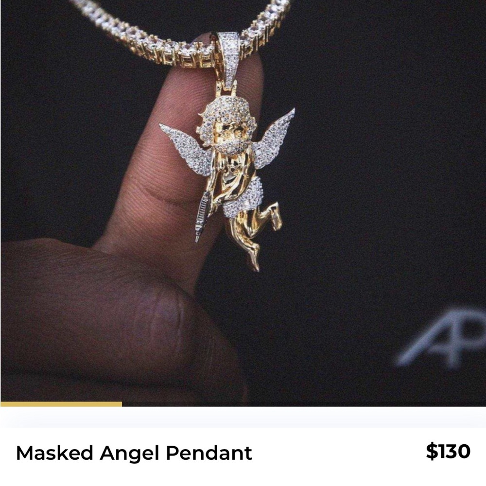 GLD Masked Angel Pendant